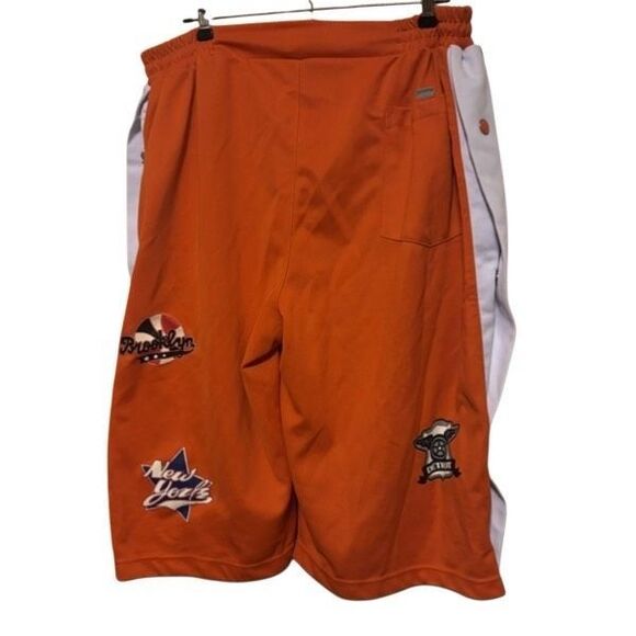 Raw Blue Size XL Orange Snap Sides Basketball Shorts - Picture 8 of 11